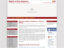 Tablet Screenshot of battleofthemaroons.lk